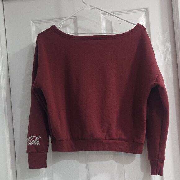 Coca-Cola Burgundy Sweatshirt with White Logo - Picture 4 of 6